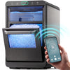 Philergo Nugget Ice Maker Countertop, Smart Pebble Ice maker with App Control, 44 lbs/Day, Ice in 10 Minutes, Self-Cleaning, Timer & Status Alerts, Stainless Steel,Design for Home, Kitchen