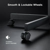 PERLESMITH Modern Rolling TV Stand with Wheels, Mobile TV Stand Cart for 23-60" TVs, Max 400x400mm Holds up to 88Lbs