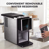 Philergo Nugget Ice Maker Countertop, Touch-Free Self-Dispensing Pebble Ice Machine, 40 lbs/24H Chewable Ice, 8-Minute Ice, One-Touch Self-Cleaning, Slim Portable Ice Maker for Home, Office and RV