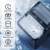 Philergo Countertop Ice Maker 26 lbs/24h 9 Cubes/6 Mins with Self-Cleaning Bullet Ice Maker for Home Office Bar Party