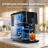 Philergo Nugget Ice Maker Countertop, Touch-Free Self-Dispensing Pebble Ice Machine, 40 lbs/24H Chewable Ice, 8-Minute Ice, One-Touch Self-Cleaning, Slim Portable Ice Maker for Home, Office and RV