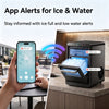 Philergo Nugget Ice Maker Countertop, Smart Pebble Ice maker with App Control, 44 lbs/Day, Ice in 10 Minutes, Self-Cleaning, Timer & Status Alerts, Stainless Steel,Design for Home, Kitchen