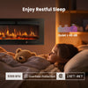 50 inch Wall Mounted Electric Fireplace Indoor Recessed Fireplace Heater with Touch Screen, Timer, Adjustable Flame Color and Speed