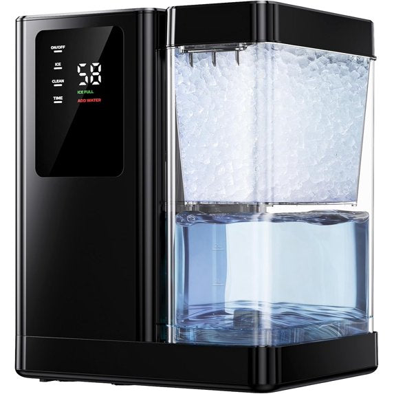 Nugget Ice Maker Countertop with 3L Detachable Water Tank, 40 lbs/24H