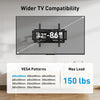 Perlesmith Full Motion TV Wall Mount Bracket for 50 to 90 inch TVs , Holds up to 150lbs, PSXF19B