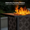 Philergo 28" Propane Fire Pit, 50,000 BTU Square Gas Fire Pit Table for Patio Garden Party with Lava Rocks, Removable Lid, CSA-Certified
