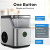 Philergo 35lbs/24H Nugget Ice Maker Countertop, Portable Ice Machine with Detachable Ice Basket, Silver